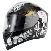 Vcan V128 Full Face Helmet - Skull